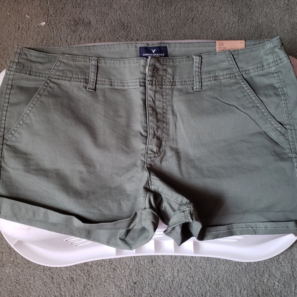 AE khaki shorts